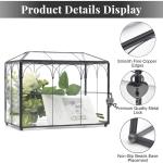 Vintage Black Glass Wedding Card Box with Lock