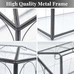 Vintage Black Glass Wedding Card Box with Lock