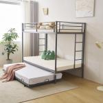 Twin Triple Bunk Bed with Trundle for All Ages