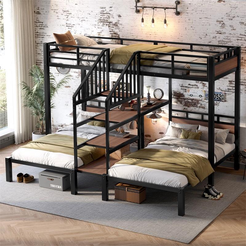 Metal Triple Bunk Beds