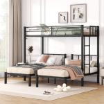 Metal Triple Bunk Bed Twin XL and Twin