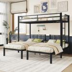 Metal Triple Bunk Bed for Three Kids