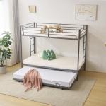 Twin Triple Bunk Bed with Trundle for All Ages