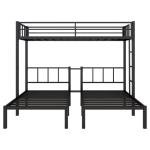 Metal Triple Bunk Bed with Storage Drawers