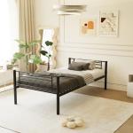 Black Metal Triple Bunk Bed Twin Size