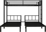 Metal Triple Bunk Bed for Three Kids