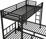 Metal Triple Bunk Bed for Three Kids