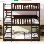 Espresso Twin Over Twin Triple Bunk Bed