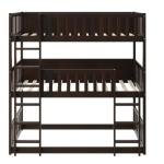 Espresso Twin Over Twin Triple Bunk Bed