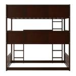 Espresso Twin Over Twin Triple Bunk Bed