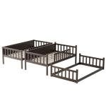 Espresso Twin Over Twin Triple Bunk Bed