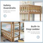 Kids Triple Bunk Bed with Convertible Design