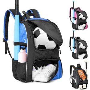 Multi-Sport Backpack for Balls and Shoes (Blue)