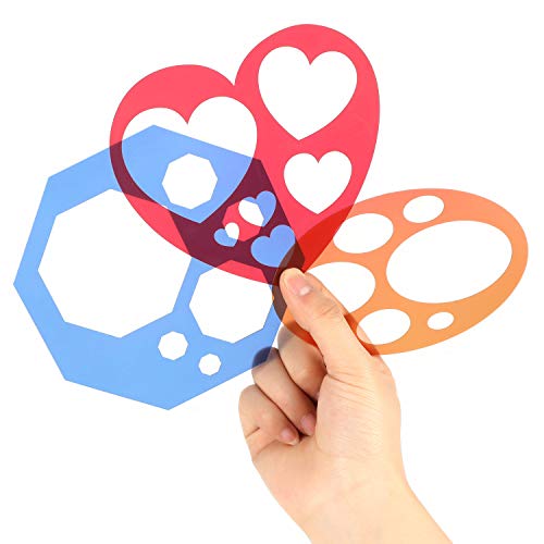 Colorful Geometric Stencil Set for Kids Craft