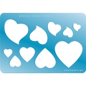 Jewelry Shape Template - Heart Design Gable Box