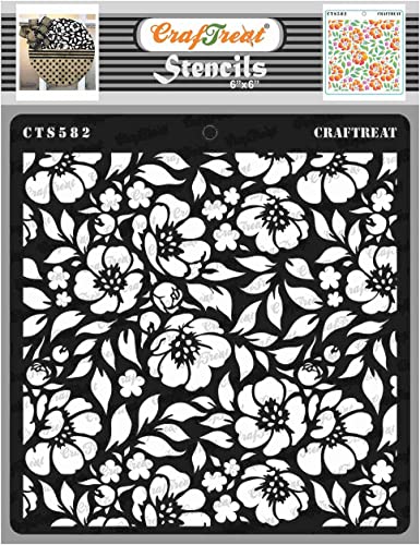 Reusable Flower Stencils for DIY Art Projects