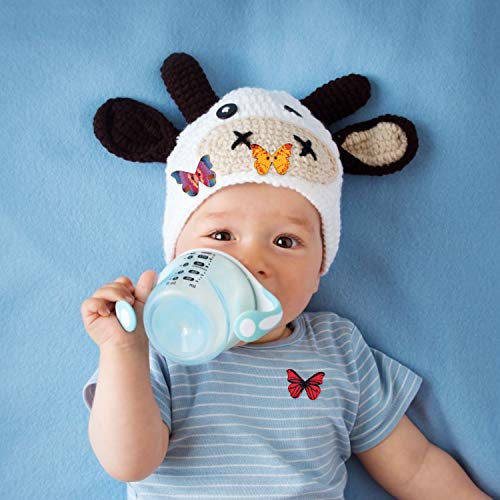 100 PCS Colorful Butterfly Wooden Buttons for DIY Scrapbooking