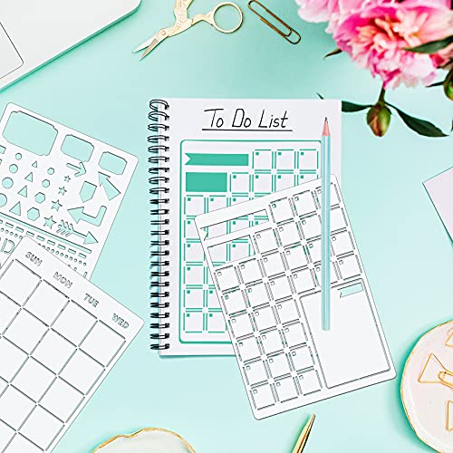 24 Piece Plastic Journal Stencil Set for Planning