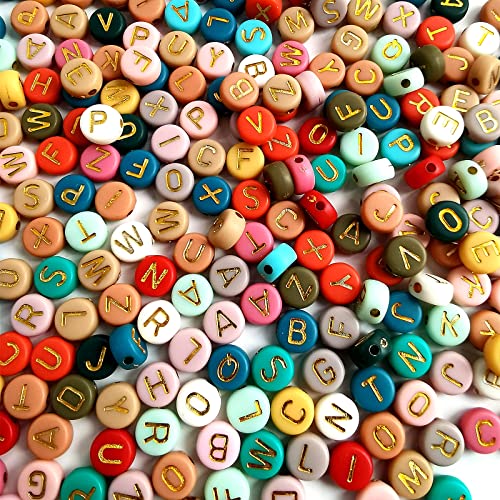 Colorful Alphabet Letter Beads for Jewelry Making