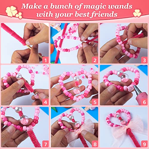 1000 Colorful Pony Beads for Crafts and Hair