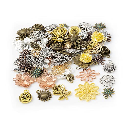 Assorted Metal Charms for Jewelry Making 100g