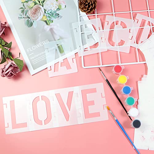 42-Piece 2-Inch Letter and Number Stencil Set