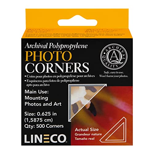 Clear Polypropylene Photo Mounting Corners - 500 Pack