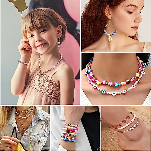 480PCS Cute Polymer Clay Beads for Jewelry Making