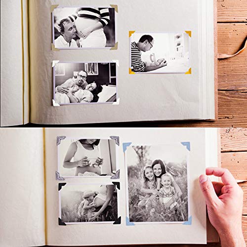 Photo Mounting Corners - 15 Sheets, 14 Colors