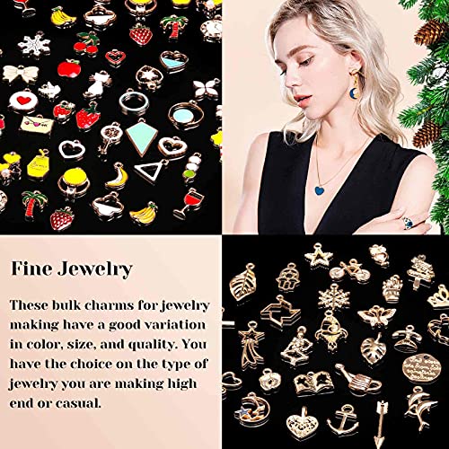 200 Pcs Assorted Jewelry Making Charms Set