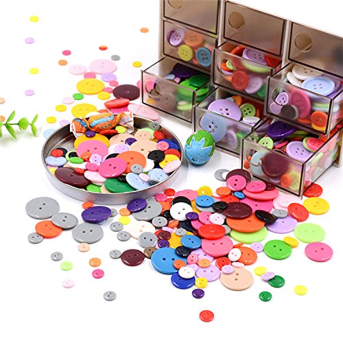 800 Resin Buttons for Sewing and Crafts