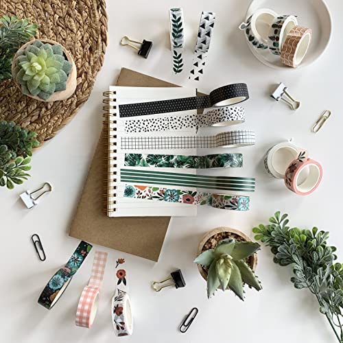 Colorful Washi Tape Set for Scrapbooking & DIY Crafts
