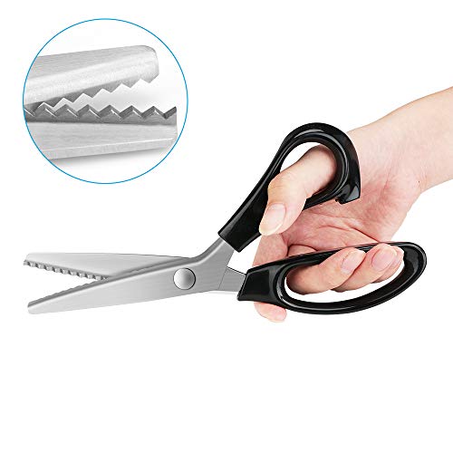 9 Inch Black Zig Zag Pinking Shears