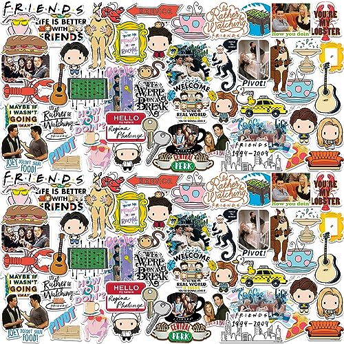 100 Friends Vinyl Stickers - Scrapbooking, Laptop, Skateboard
