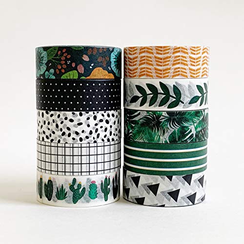 Colorful Washi Tape Set for Scrapbooking & DIY Crafts