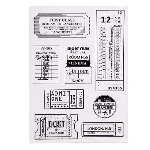 Arrietty Retro Journey Ticket Clear Rubber Stamp - A1763