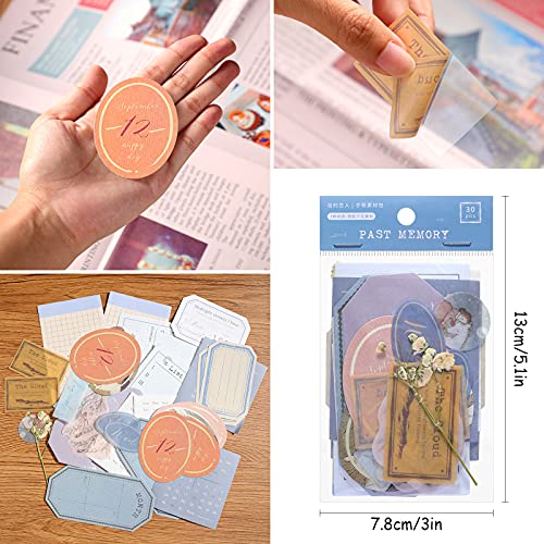 180 Vintage Scrapbook Stickers for DIY Crafts