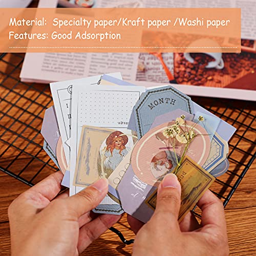 180 Vintage Scrapbook Stickers for DIY Crafts