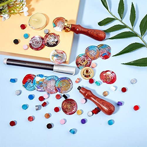 BRASS Wax Seal Stamp Head - Flower Design