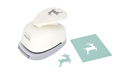 Christmas-themed 1-inch Reindeer Lever Punch for Scrapbooking