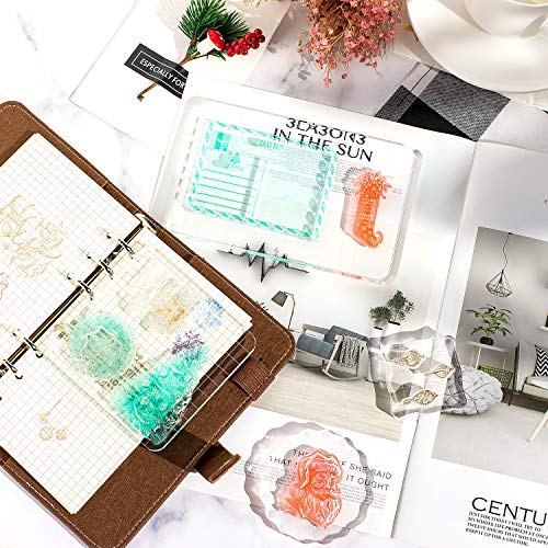 Whaline Clear Acrylic Stamp Block Set, 4-Pack