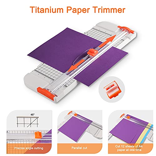 27PCS Craft Weeding Tools Vinyl Kit, 12" Paper Cutter Trimmer