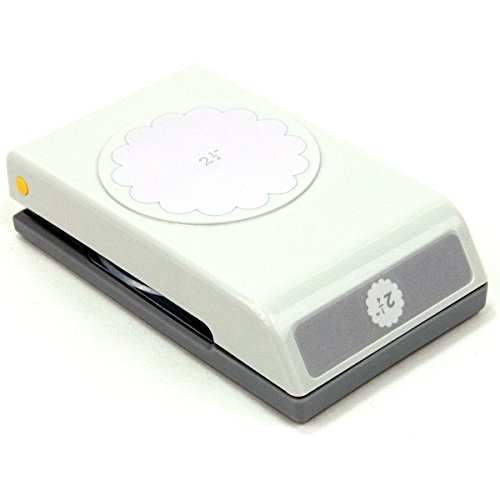 Large White Scallop Circle Punch - EK Tools