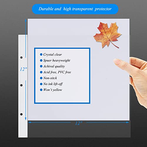 Large 3 Ring Scrapbook Album - Beige Cover/White Pages