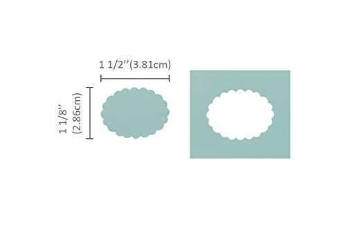 Bira Craft 1.5" Scalloped Oval Lever Punch - Scrapbooking