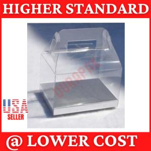 24 Pack Clear Gable Boxes with Silver Cards