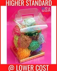 24 Pack of Clear PVC Gable Favor Boxes