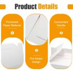 Biaungdo 30 Pack White Gable Boxes for Parties