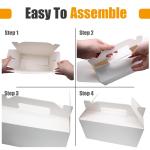 Biaungdo 30 Pack White Gable Boxes for Parties