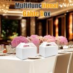 Biaungdo 30 Pack White Gable Boxes for Parties